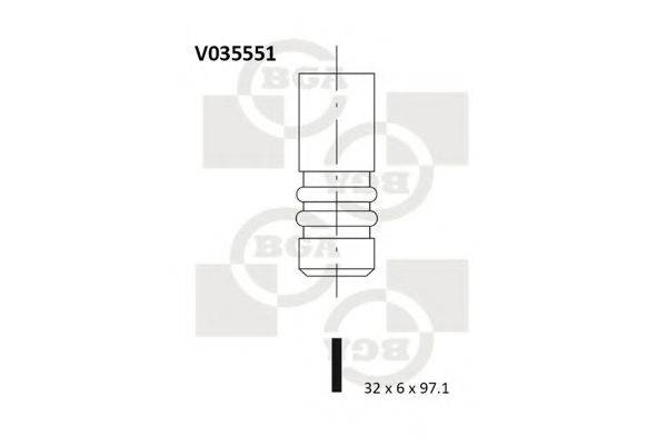 BGA V035551 Впускной клапан
