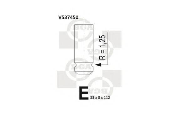 BGA V537450 Выпускной клапан