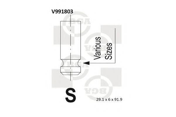 BGA V991803 Впускной клапан