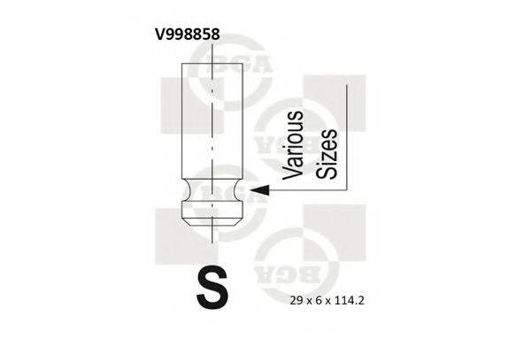 BGA V998858 Выпускной клапан