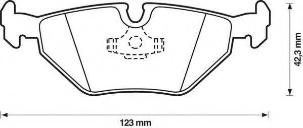 JURID 571387D Комплект тормозных колодок, дисковый тормоз