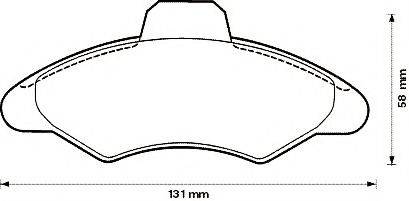 JURID 571726D Комплект тормозных колодок, дисковый тормоз