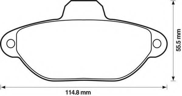 JURID 571749D Комплект тормозных колодок, дисковый тормоз