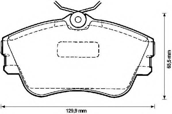 JURID 571847D Комплект тормозных колодок, дисковый тормоз