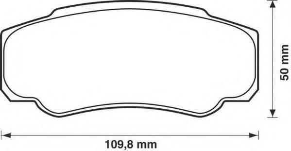 JURID 573115D Комплект тормозных колодок, дисковый тормоз