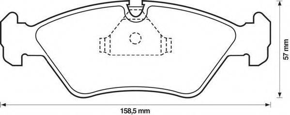 JURID 571542J Комплект тормозных колодок, дисковый тормоз