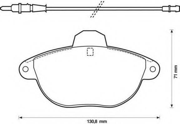 JURID 571903J Комплект тормозных колодок, дисковый тормоз