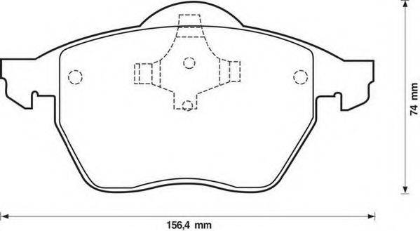 JURID 571921J Комплект тормозных колодок, дисковый тормоз