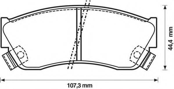 JURID 572179J Комплект тормозных колодок, дисковый тормоз