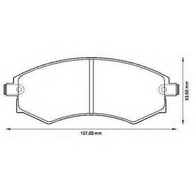 JURID 572496J Комплект тормозных колодок, дисковый тормоз