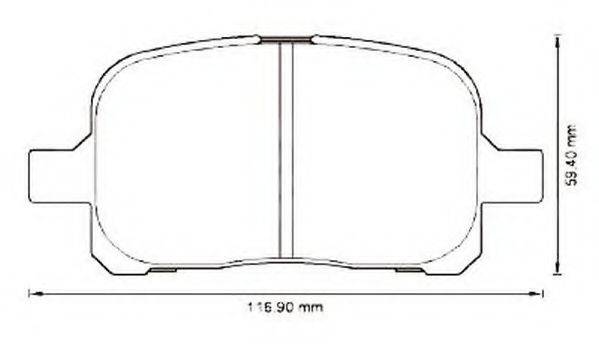 JURID 572538J Комплект тормозных колодок, дисковый тормоз