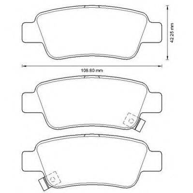 JURID 572606J Комплект тормозных колодок, дисковый тормоз