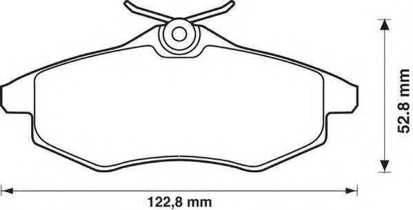 JURID 573083J Комплект тормозных колодок, дисковый тормоз