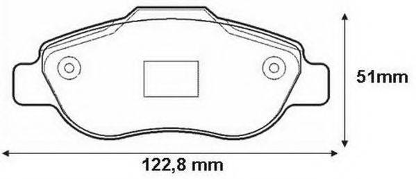 JURID 573168J Комплект тормозных колодок, дисковый тормоз