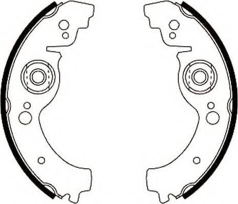 JURID 361183J Комплект тормозных колодок