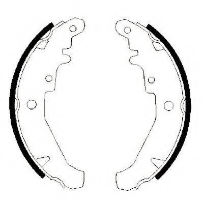 JURID 362430J Комплект тормозных колодок