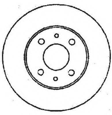 JURID 561387JC Тормозной диск