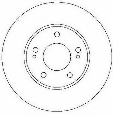 JURID 562285JC Тормозной диск
