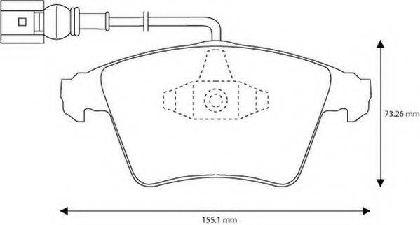 JURID 573159JC Комплект тормозных колодок, дисковый тормоз