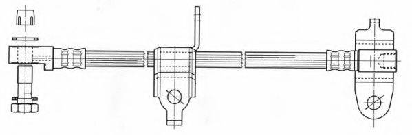 JURID 172907J Тормозной шланг