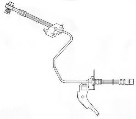 JURID 172642J Тормозной шланг