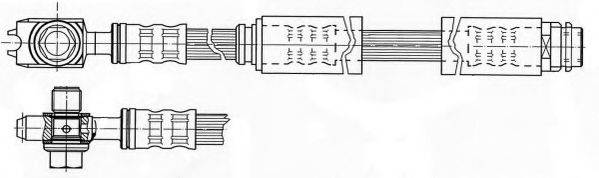 JURID 172582J Тормозной шланг