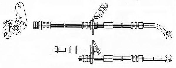 JURID 172940J Тормозной шланг