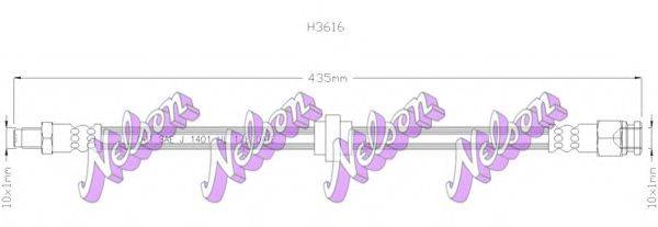 BROVEX-NELSON H3616 Тормозной шланг