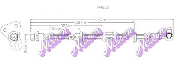 BROVEX-NELSON H4202 Тормозной шланг