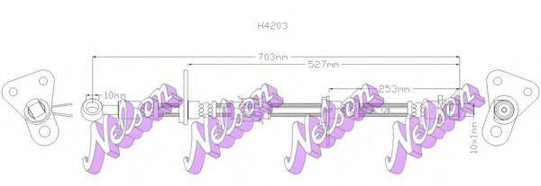 BROVEX-NELSON H4203 Тормозной шланг