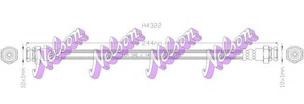BROVEX-NELSON H4322 Тормозной шланг