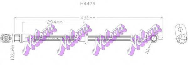 BROVEX-NELSON H4479 Тормозной шланг