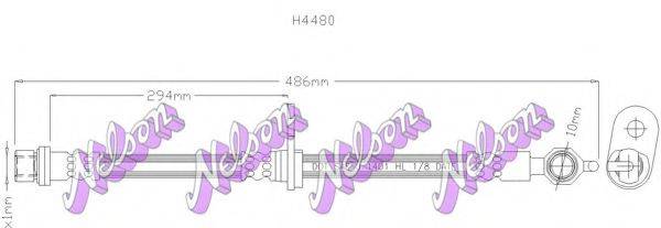 BROVEX-NELSON H4480 Тормозной шланг