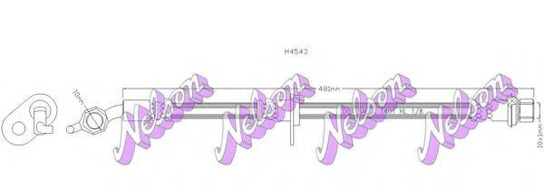 BROVEX-NELSON H4543 Тормозной шланг