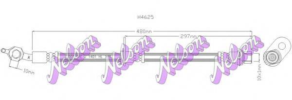 BROVEX-NELSON H4625 Тормозной шланг