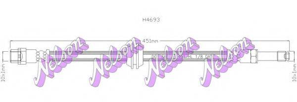 BROVEX-NELSON H4693 Тормозной шланг