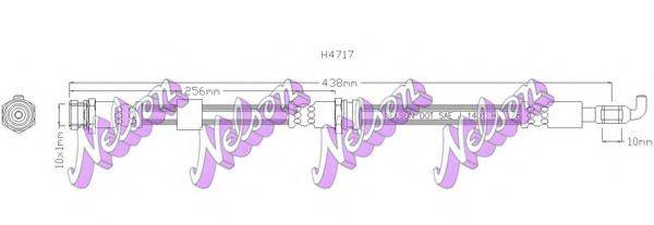 BROVEX-NELSON H4717 Тормозной шланг