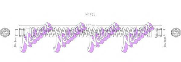 BROVEX-NELSON H4731 Тормозной шланг