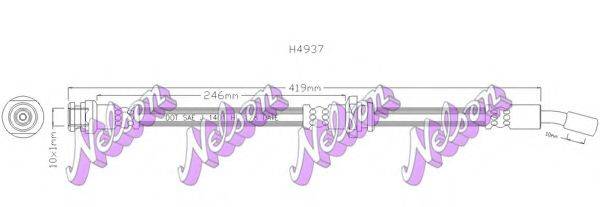 BROVEX-NELSON H4937 Тормозной шланг