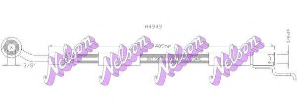 BROVEX-NELSON H4949 Тормозной шланг