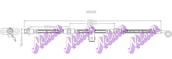 BROVEX-NELSON H5168 Тормозной шланг