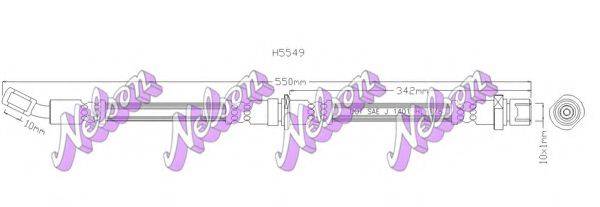 BROVEX-NELSON H5549 Тормозной шланг