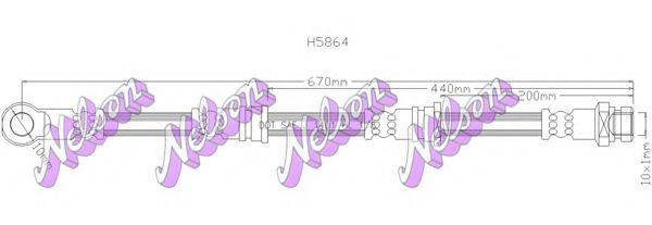 BROVEX-NELSON H5864 Тормозной шланг