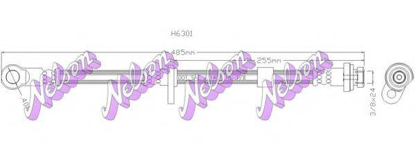 BROVEX-NELSON H6301 Тормозной шланг