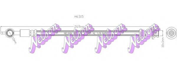 BROVEX-NELSON H6315 Тормозной шланг