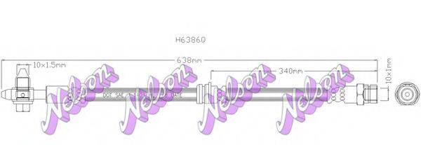 BROVEX-NELSON H6386Q Тормозной шланг