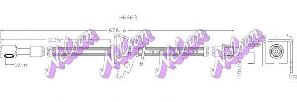BROVEX-NELSON H6663 Тормозной шланг