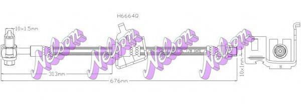 BROVEX-NELSON H6664Q Тормозной шланг