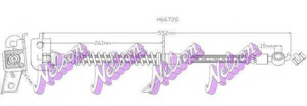 BROVEX-NELSON H6672Q Тормозной шланг