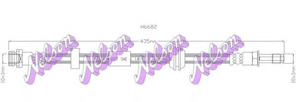 BROVEX-NELSON H6682 Тормозной шланг